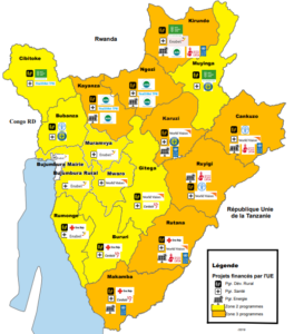 Carte des consortia agissant pour le programme résilience