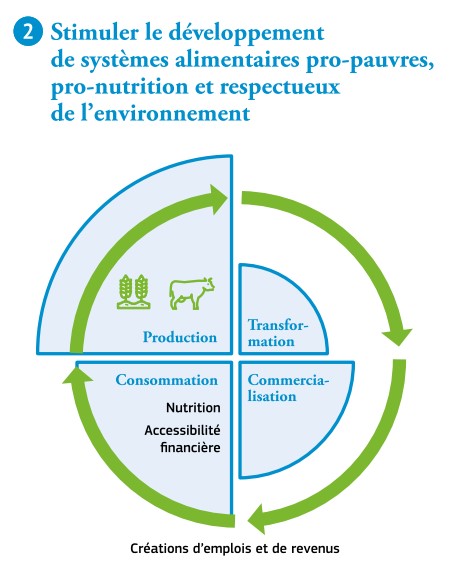 Stimuler le développement de systèmes alimentaires pro-pauvres, pro-nutrition et respectueux de l'environnement